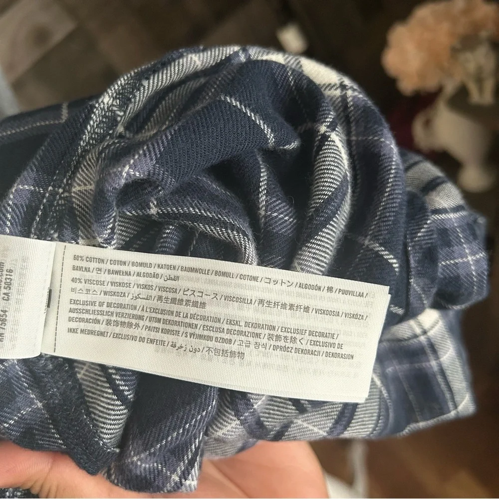 Abercrombie & Fitch Blue Plaid Long Sleeve Dress - Picture 8 of 9